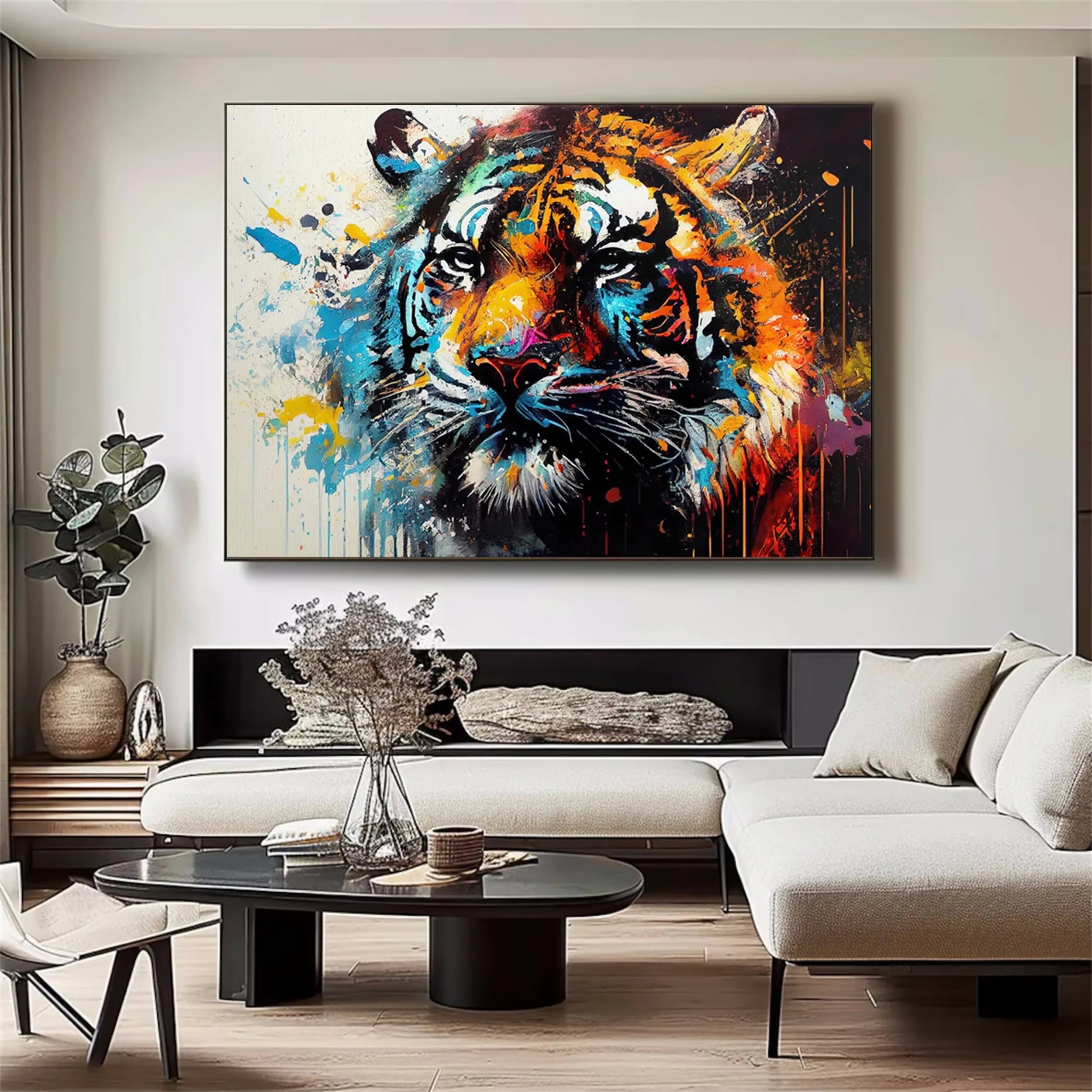 Animal Art Painting #AP085 - Handmade Wildlife Canvas Wall Decor for Living Room, Bedroom & Office