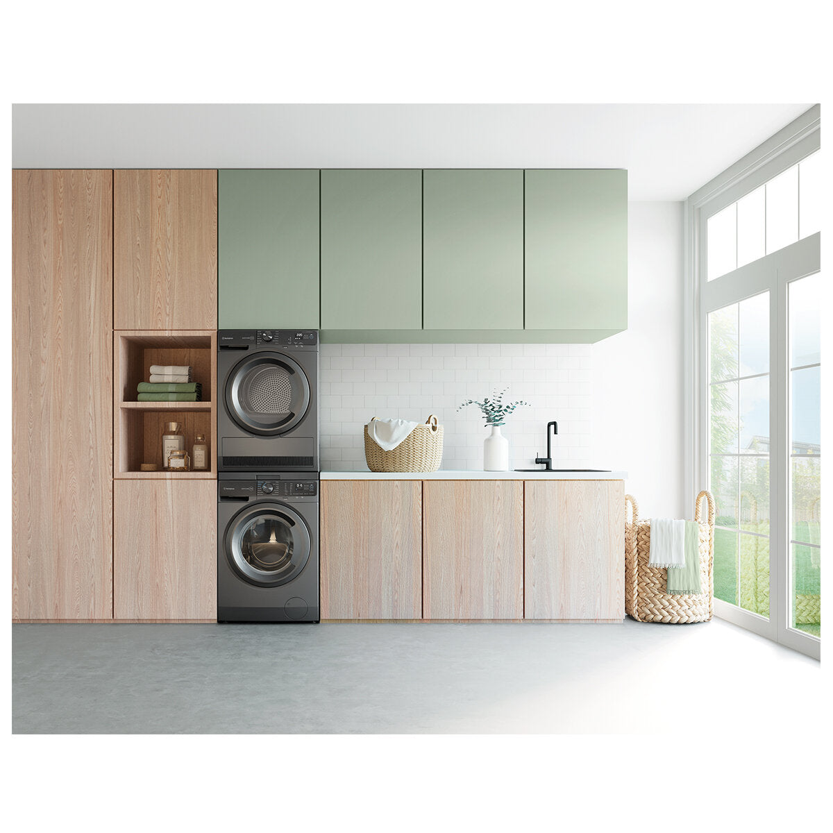 Westinghouse 9kg Heat Pump Dryer WDH904N7SA - Energy Efficient, EasyCare 700 Series, Metallic Grey - Perfect for Small Families & Apartments