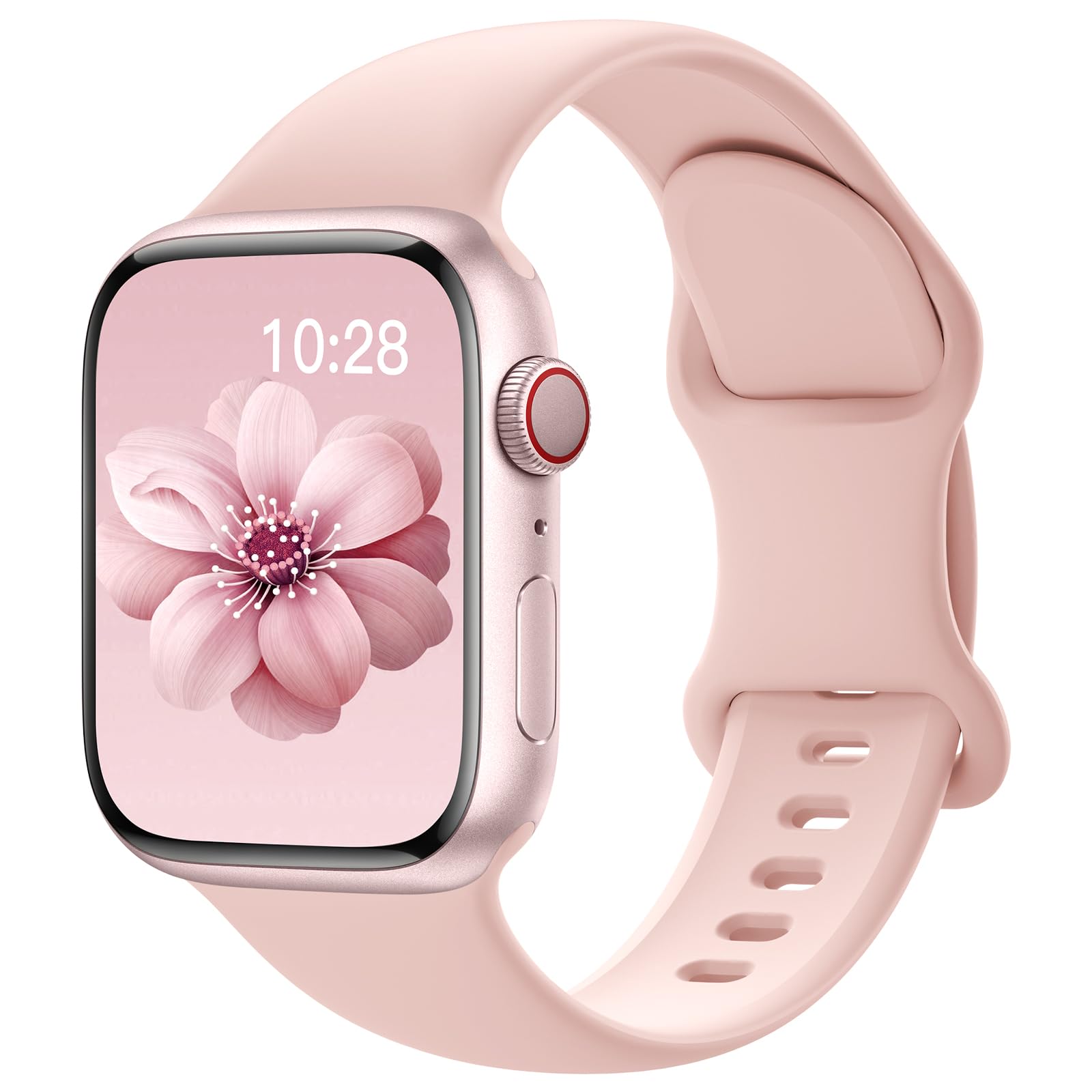 Yoohoo Sport Straps Compatible with Apple Watch 38mm 40mm 41mm 42mm 44mm 45mm - Soft Silicone Replacement Band for Series 10/9/8/7/6/5/4/3/2/1/SE - Unisex Design for Men & Women - Perfect for Running, Gym & Outdoor Activities