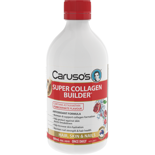 Caruso's Super Collagen Builder Liquid Supplement - Supports Skin, Hair & Nail Health - Best for Anti-Aging & Joint Care - Perfect for Daily Beauty Routine & Wellness Regimen