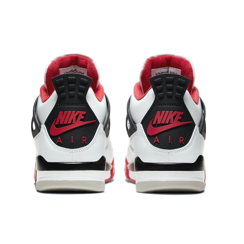 Air Jordan 4 Retro Fire Red (2020) - White/Fire Red/Tech Grey Basketball Shoes for Men - Perfect for Streetwear & Sneaker Collectors