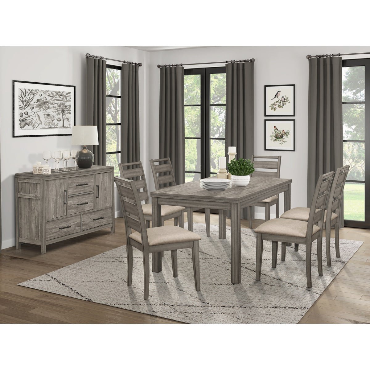 Bainbridge Side Chair Set of 2 - Modern Dining Chairs for Kitchen, Breakfast Nook & Small Spaces - Comfortable Wooden Accent Chairs for Home Decor