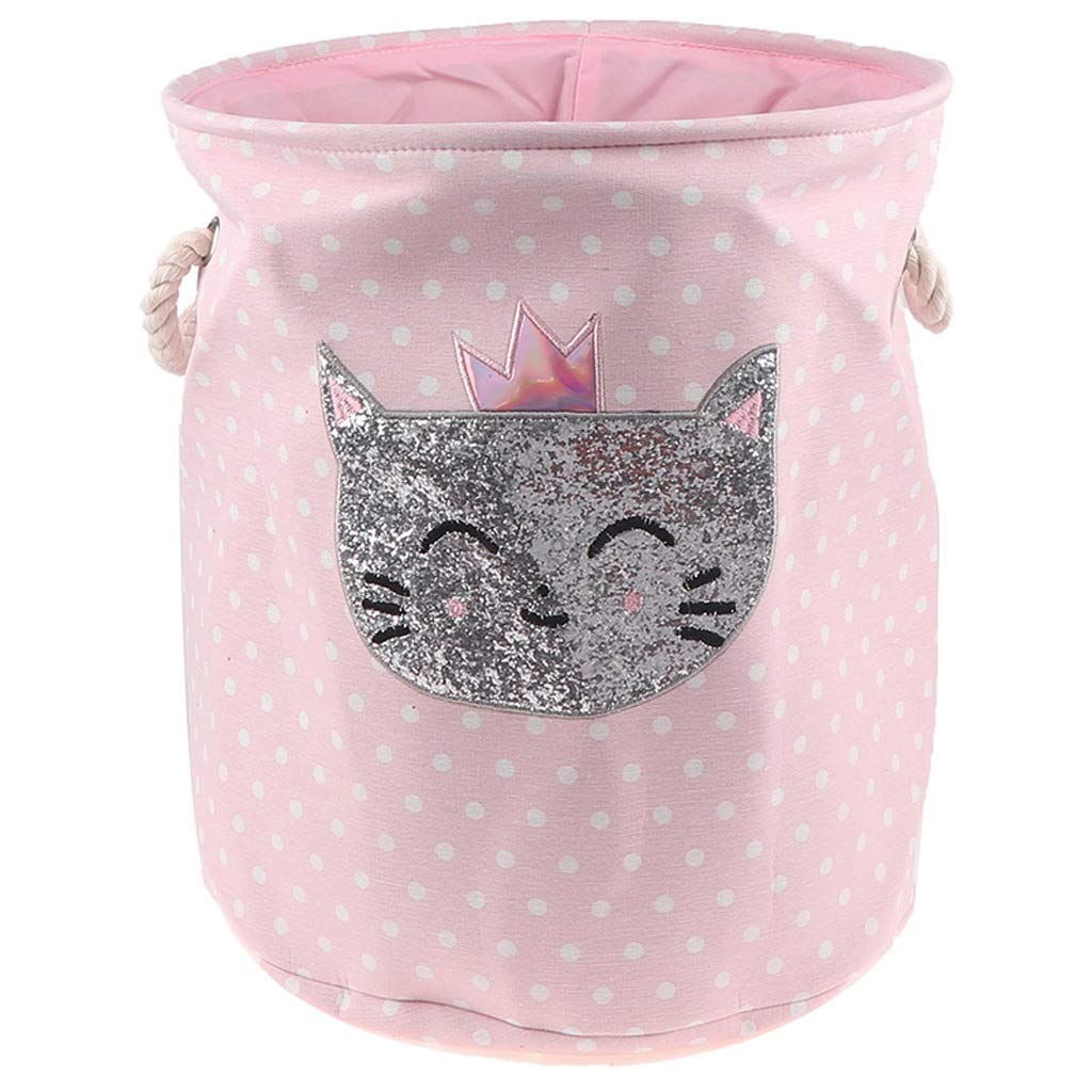 UXZDX Large Capacity Foldable Storage Box - Pink Swan Cat Dinosaur Toy Organizer, Home Storage Bin & Laundry Basket | Perfect for Kids' Room, Playroom & Closet Organization