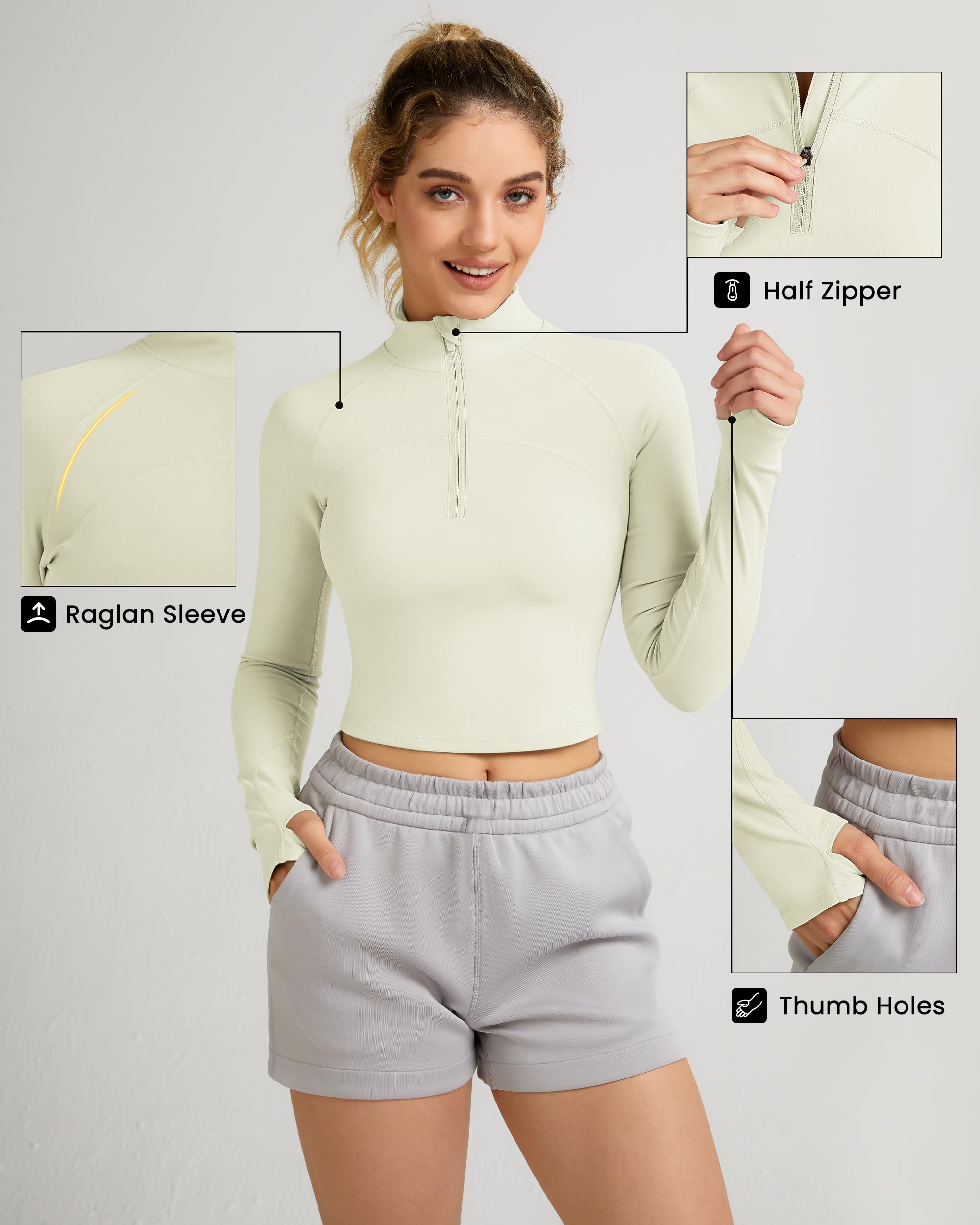 Half Zip Athletic Pullover Top - Breathable Workout Hoodie for Men & Women | Gym, Running, Yoga & Outdoor Activities