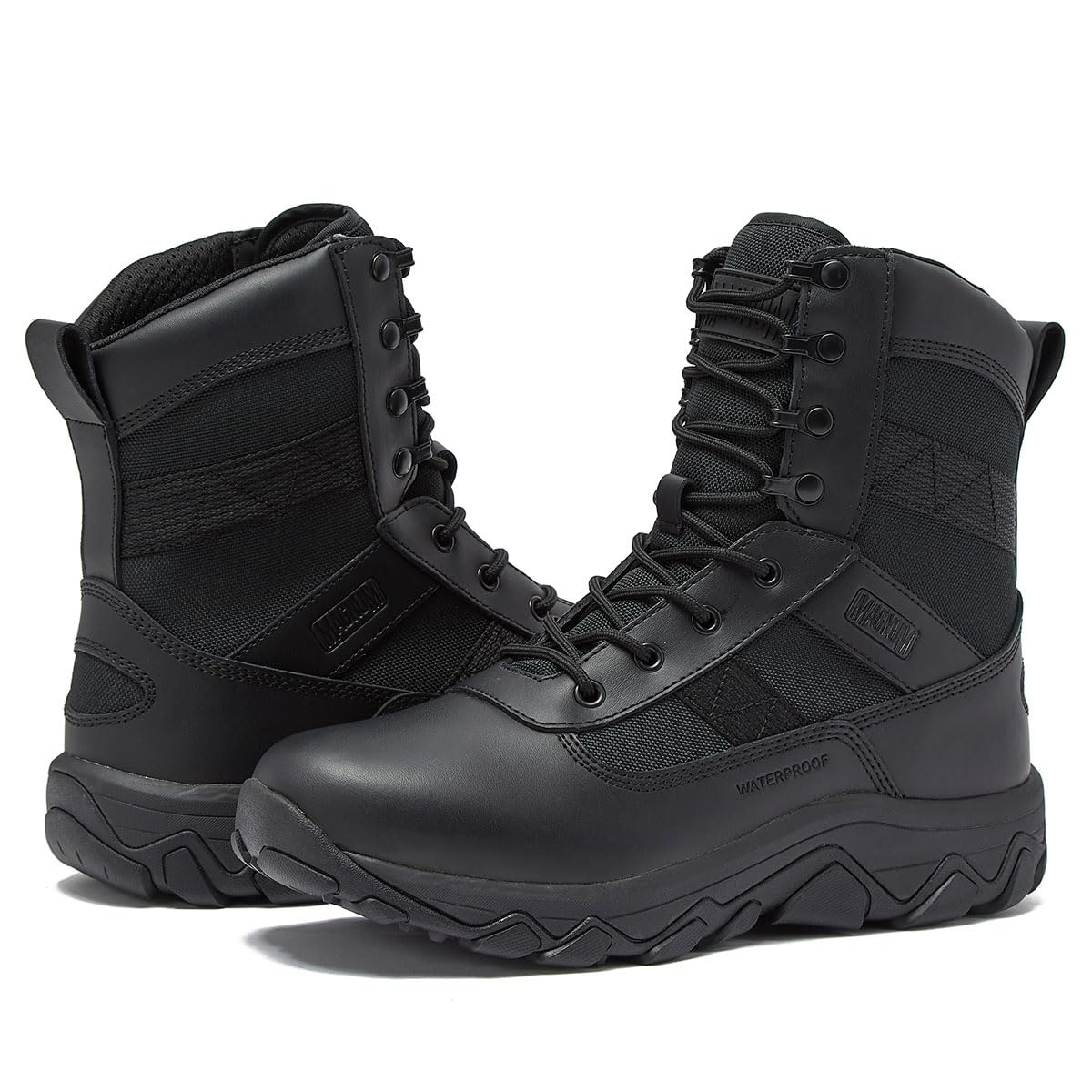 MAGNUM Men's Bragg Waterproof Tactical Boots - Military & Hiking Boots for Men, Lightweight Breathable Work Boots - Perfect for Outdoor Adventures, Camping & Construction Sites