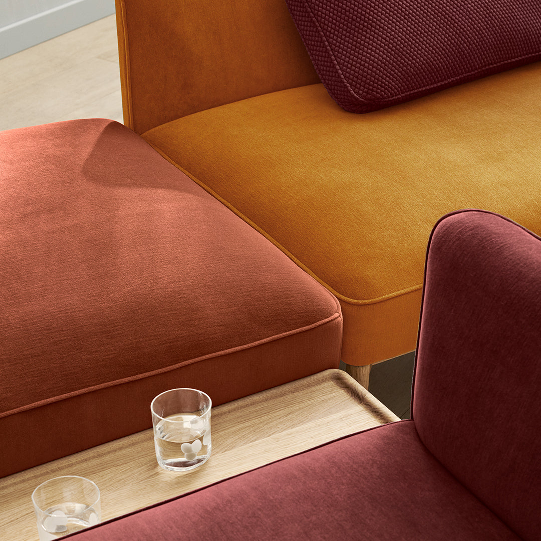 E310 Embrace Modular Sofa Corner Section - Customizable Living Room Furniture for Modern Homes | Perfect for Apartments, Lofts & Lounge Areas