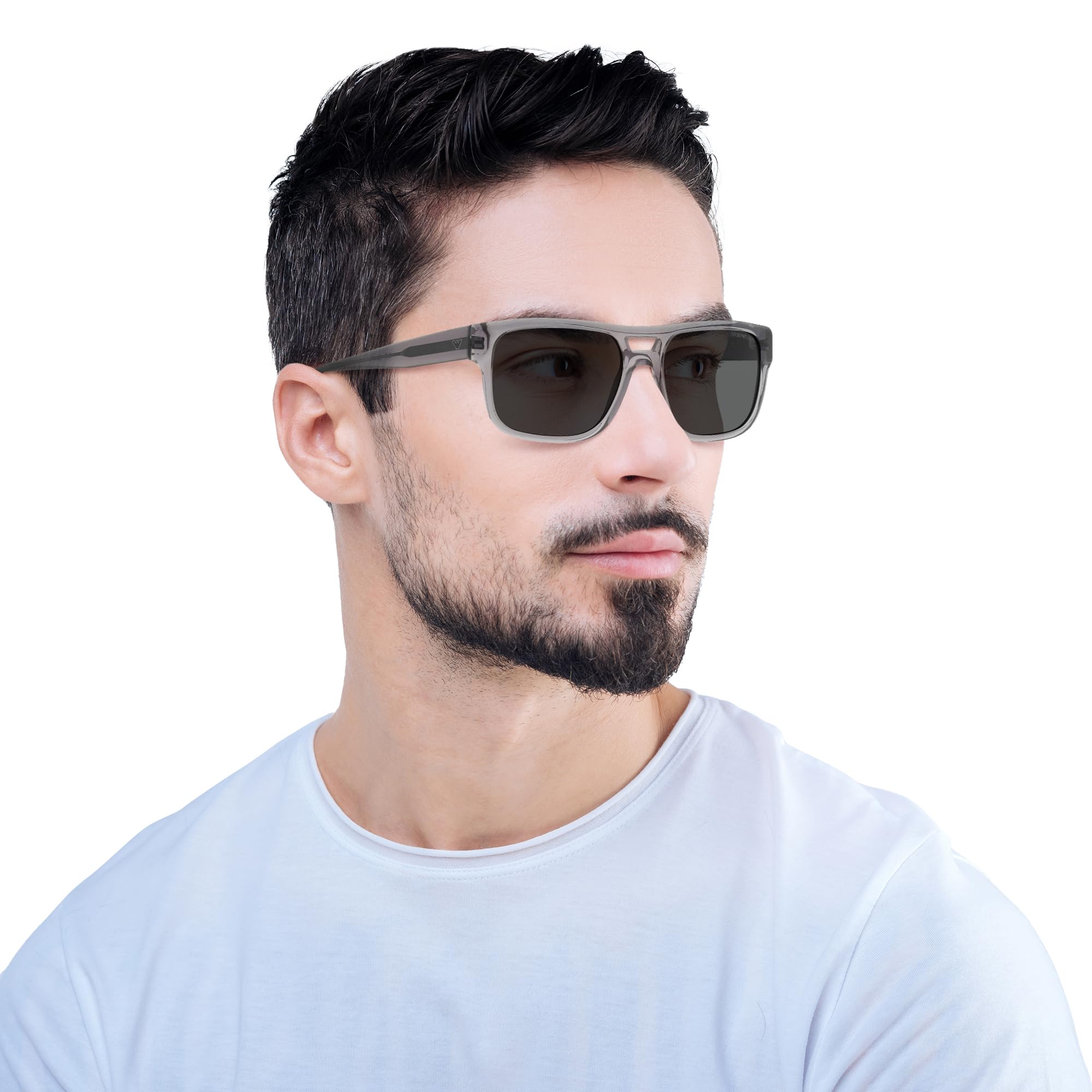 Emporio Armani EA4197 Men's Rectangular Polarized Sunglasses UV Protection - Stylish & Durable for Driving, Beach & Outdoor Activities
