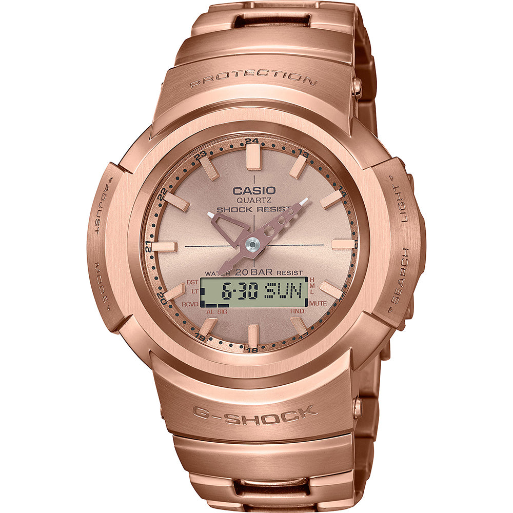 G Shock Full Metal AWM500GD-4A Rose Gold Ingot Collection Men's Watch - Luxury Sports Timepiece for Outdoor, Business & Everyday Wear