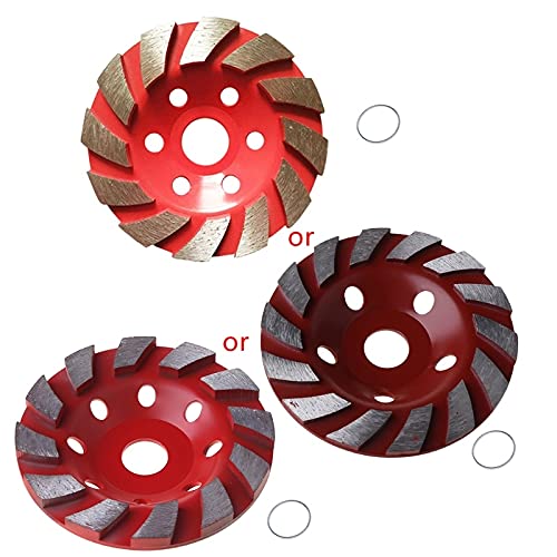 125mm Diamond Grinding Cup Wheel for Angle Grinder - Heavy Duty Segment Disc for Concrete, Granite, Marble & Stone (Blue) - Perfect for Construction, Masonry & DIY Projects