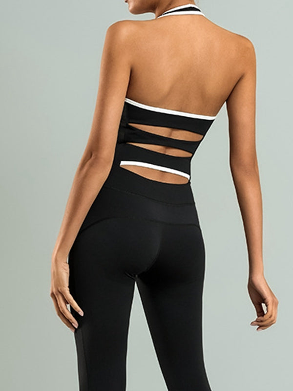 ZASUWA Women's Sexy Hollow Out Halter Jumpsuit - Summer Beach Party, Nightclub Outfit, Fashion Bodycon Romper for Women