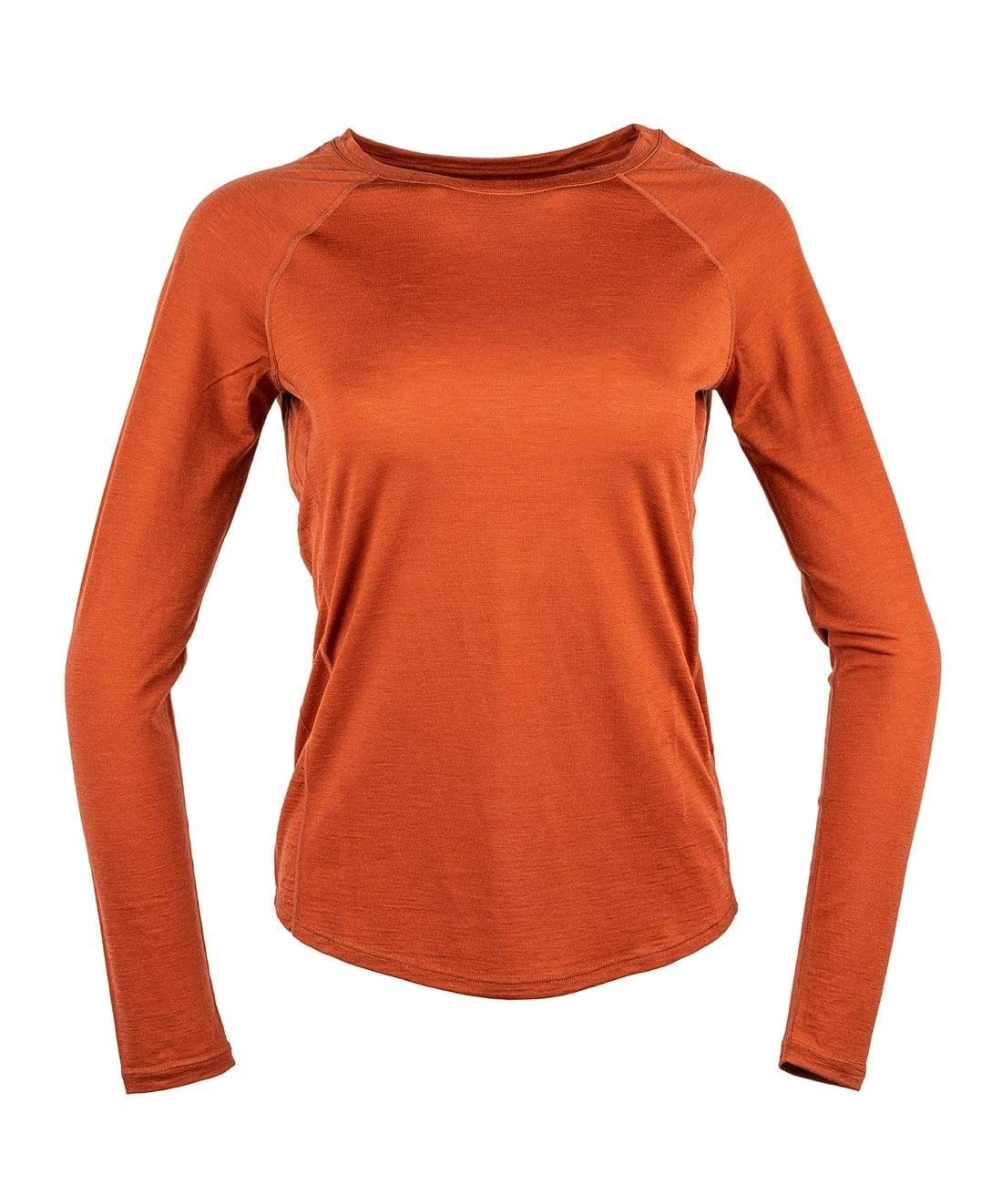 Showers Pass Women's APEX Merino TECH Long Sleeve T-Shirt - Moisture Wicking, Odor Resistant & Breathable for Hiking, Cycling & Outdoor Adventures