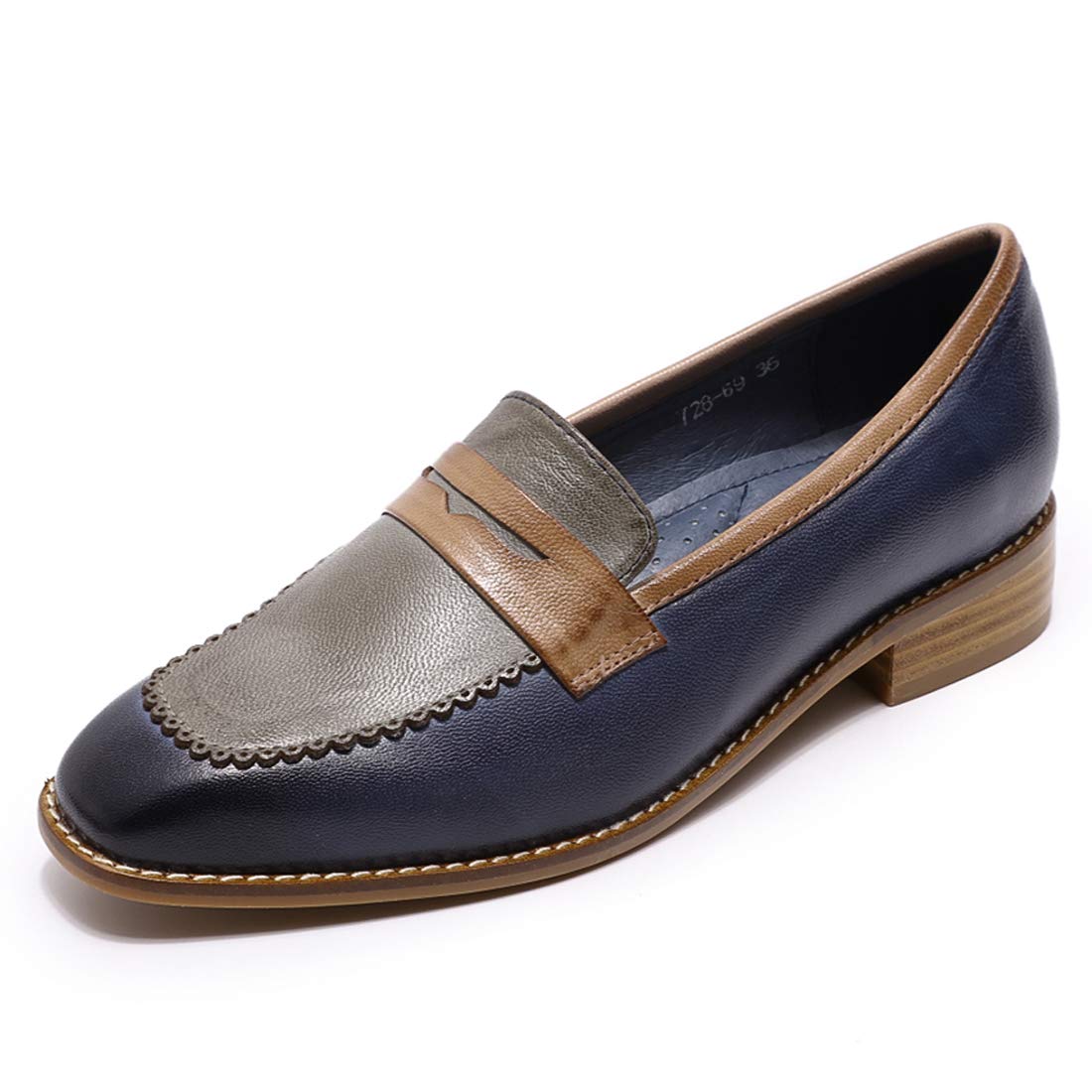 Women's Leather Penny Loafers - Comfortable Casual Flat Shoes for Ladies | Perfect for Office, Travel & Everyday Wear