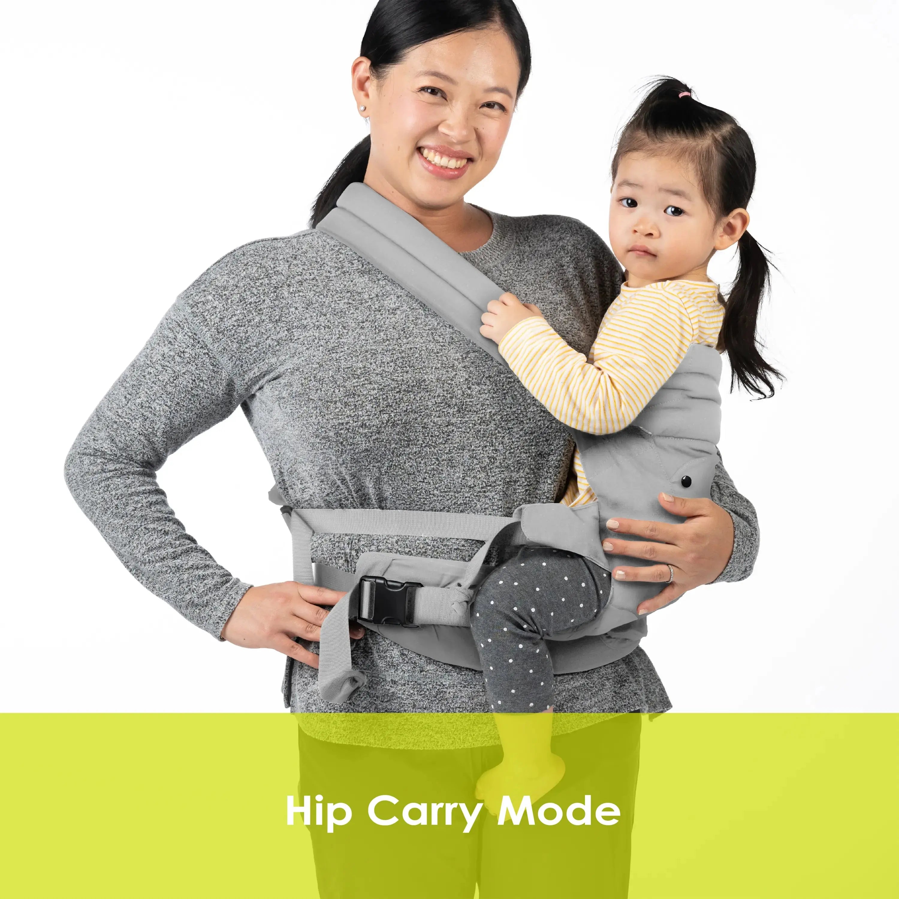 Caleo 3-in-1 Baby Carrier for Newborns to Toddlers - Ergonomic Infant Sling, Hip Seat & Backpack - Perfect for Hands-Free Parenting, Shopping & Outdoor Adventures