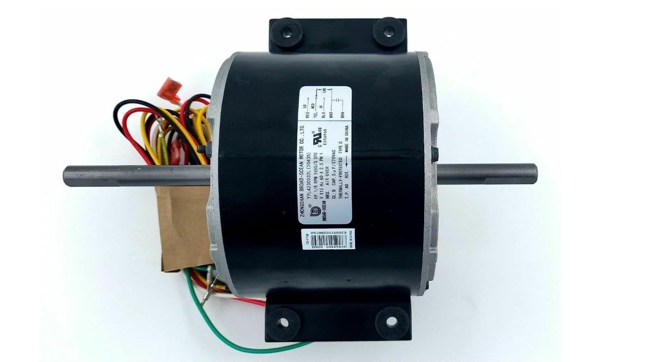 Dometic OEM 3315322.005 RV Air Conditioner Condenser Fan Motor Replacement Part - Perfect for Camper, Trailer & Motorhome AC Unit Repair