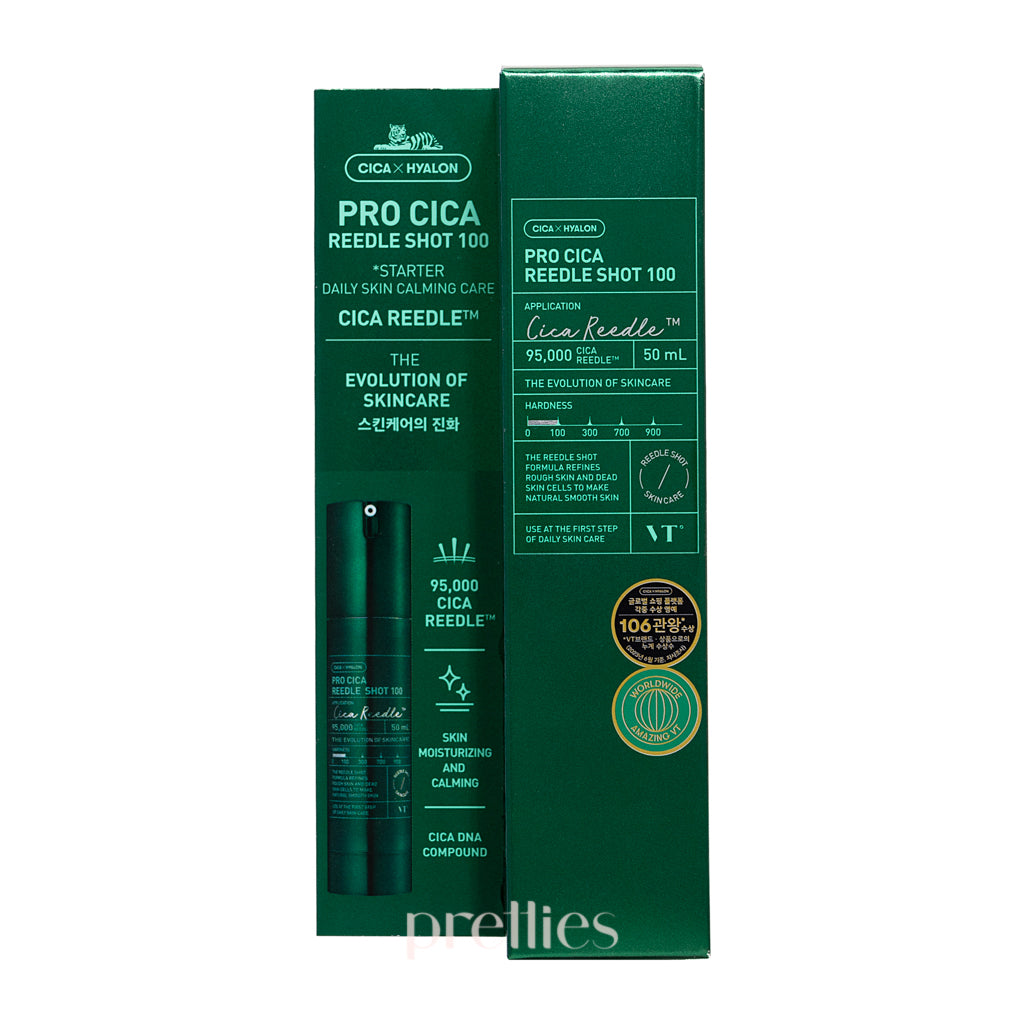 VT Pro Cica Reedle Shot 100 50ml - Korean Skin Repair Serum for Acne Scars & Wrinkles - Hydrating Facial Treatment for Sensitive Skin - Perfect for Night Routine & Post-Procedure Care