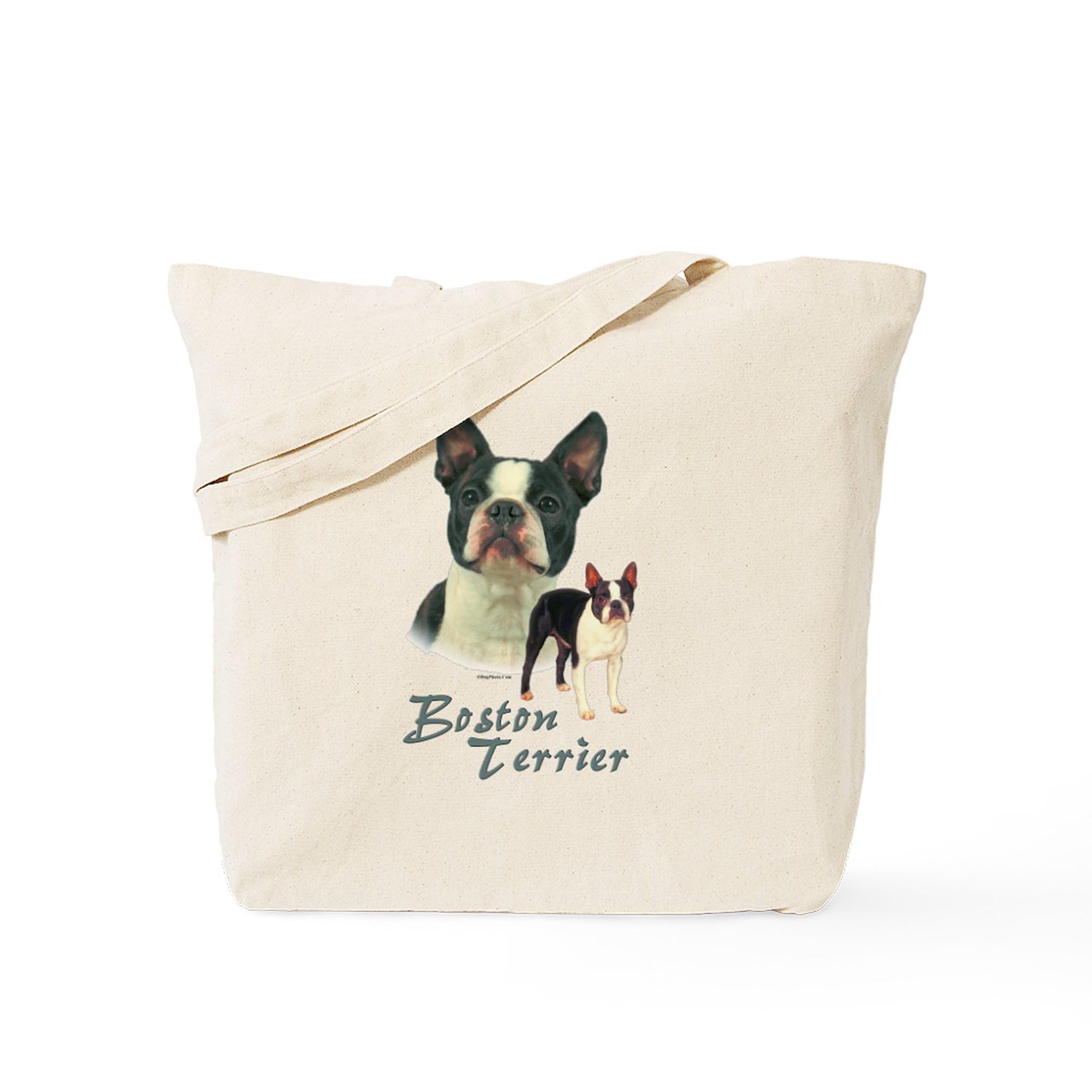 Boston Terrier Canvas Tote Bag - Eco-Friendly Reusable Shopping Bag for Groceries, Beach & Everyday Use | Durable Natural Cotton Tote with Dog Lover Design