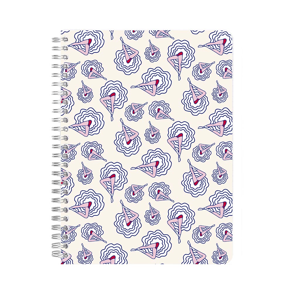 Clairefontaine Moulin Rouge Wirebound Notebook A5 - Premium French Lined Paper Journal for Writing, Note Taking & School - Perfect for Students, Office & Creative Projects