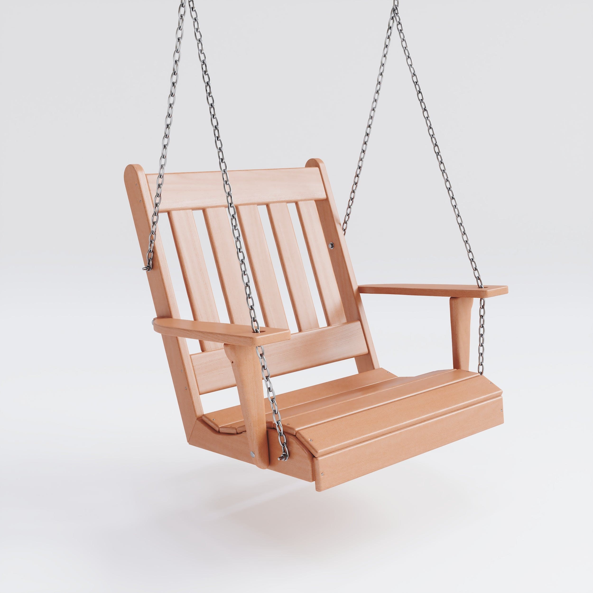 Keystone Amish Co. Franklin English Recycled Plastic Swing Chair - Eco-Friendly Outdoor Patio Furniture for Garden, Porch & Backyard Relaxation