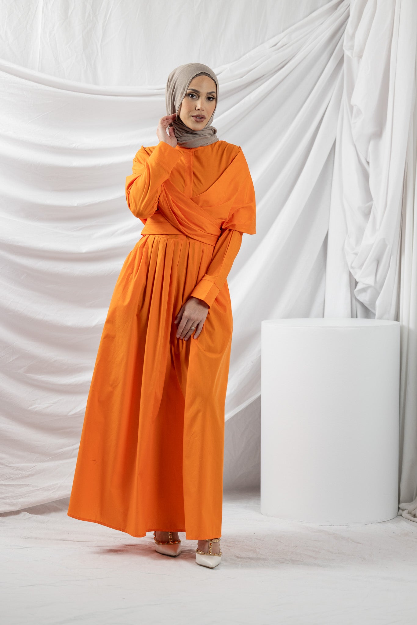 Stylish Danae Cross Body Maxi Dress for Women - Flowy Boho Summer Dress with Pockets - Perfect for Beach Vacations, Date Nights & Casual Outings