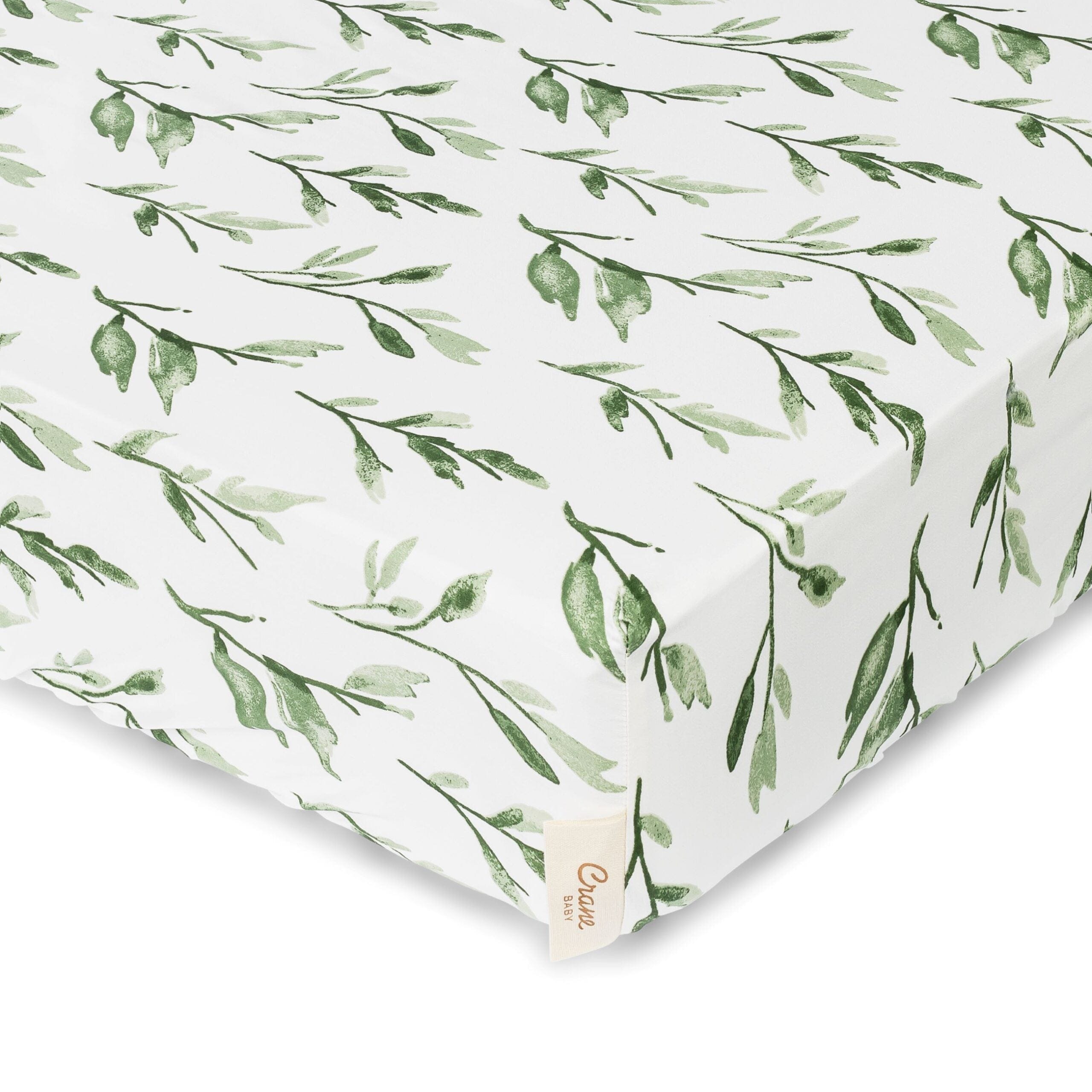 Organic Cotton Crane Baby Parker Fitted Crib Sheet - Soft Hypoallergenic Nursery Bedding for Boys & Girls - Perfect for Nursery, Daycare & Travel Cribs