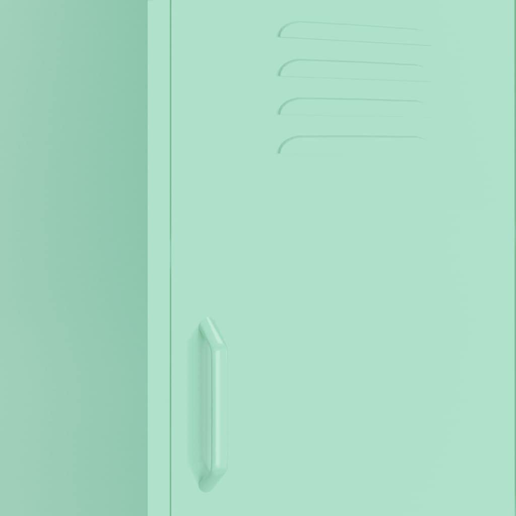 Steel Storage Cabinet with Single Door & 2 Adjustable Shelves - 16.7