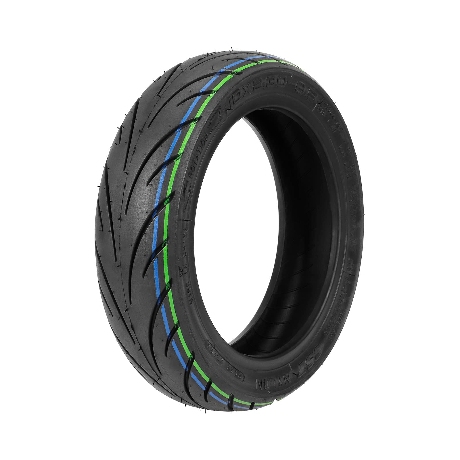 10-Inch Explosion-Proof Tubeless Tire (10 x 2.30-6.5) - Replacement for NIU KQi2 Pro Electric Kick Scooter | Durable Rubber Wheel Parts | Perfect for Urban Commuting & Off-Road Riding (1 Pack)