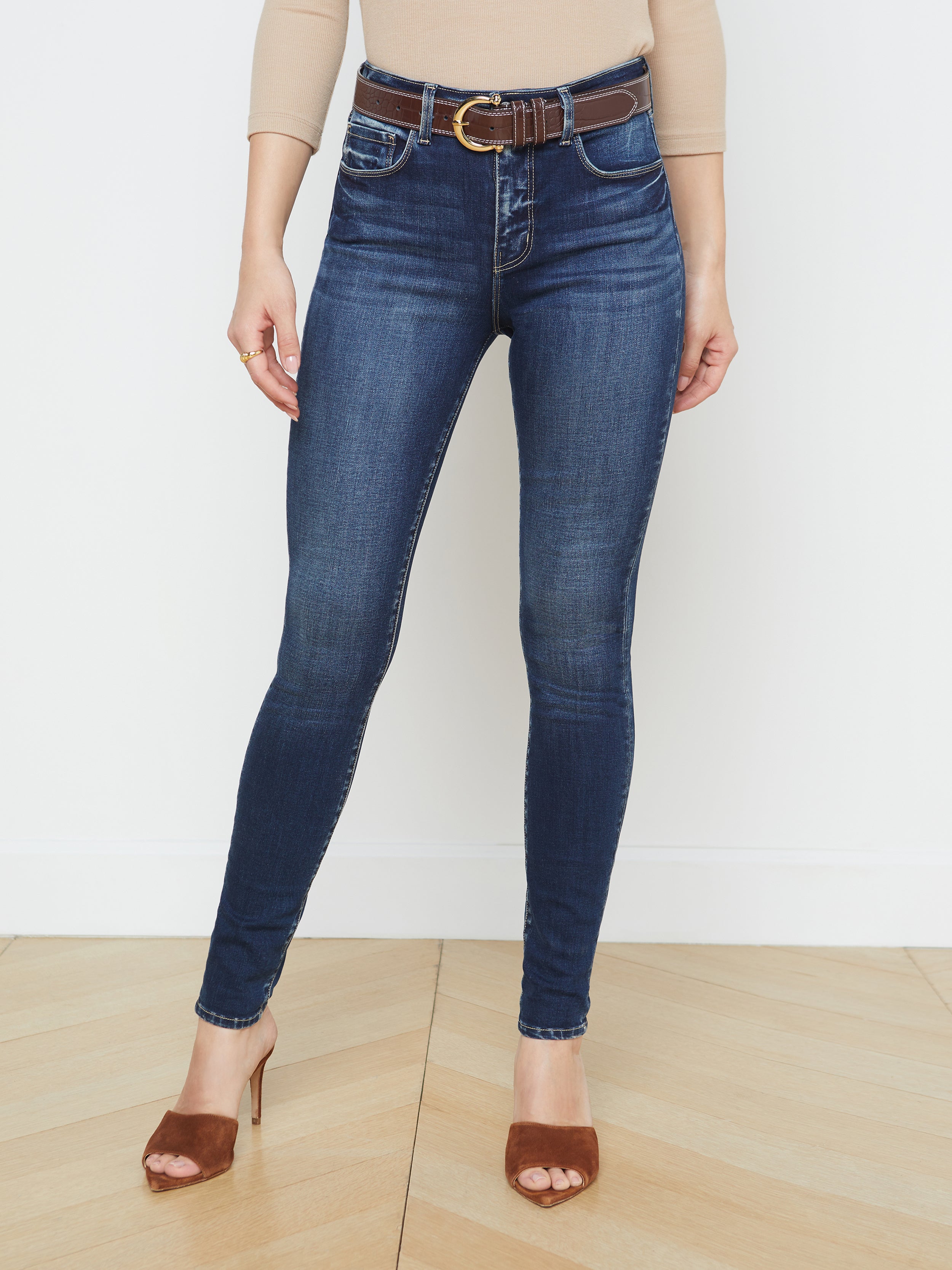 Marguerite Skinny Jeans for Women - High Waisted Stretch Denim Pants - Slim Fit Comfortable Jeans for Casual Wear & Everyday Outfits