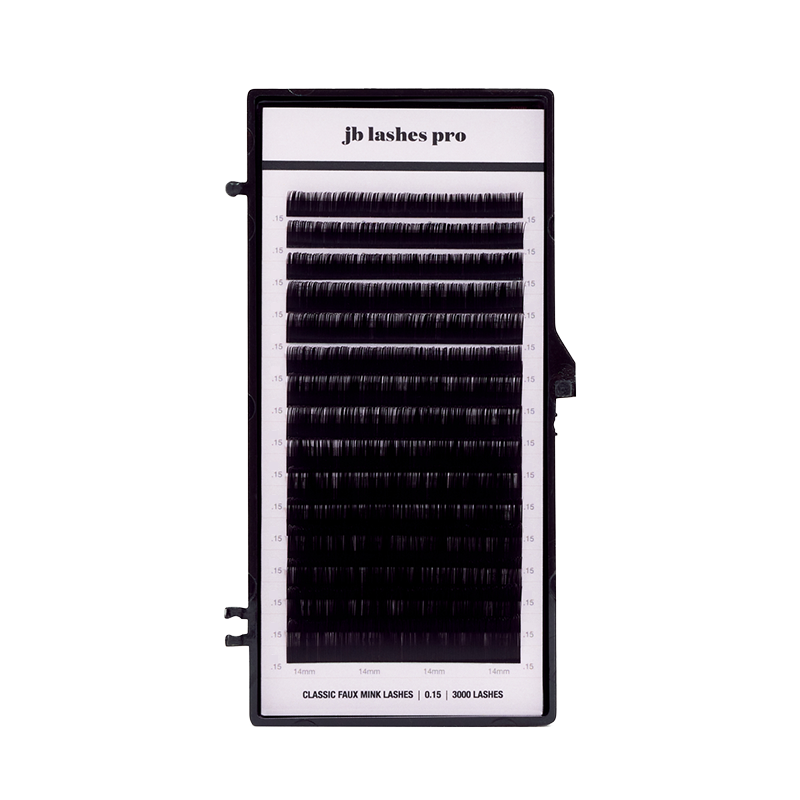 JB Lashes Faux Mink Lashes - Natural C Curl 0.15mm False Eyelashes for Daily Wear & Special Occasions