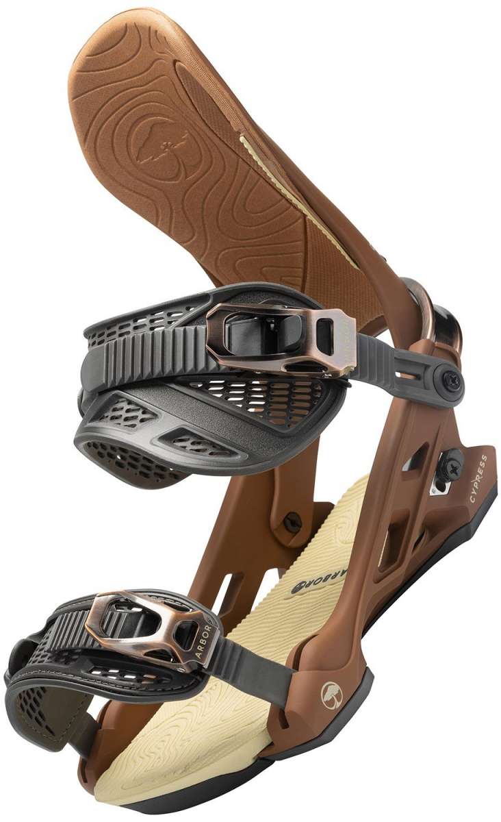 **2023 Arbor Cypress Snowboard Bindings - Lightweight & Durable for All-Mountain Riding - Perfect for Freestyle, Powder & Park Performance**