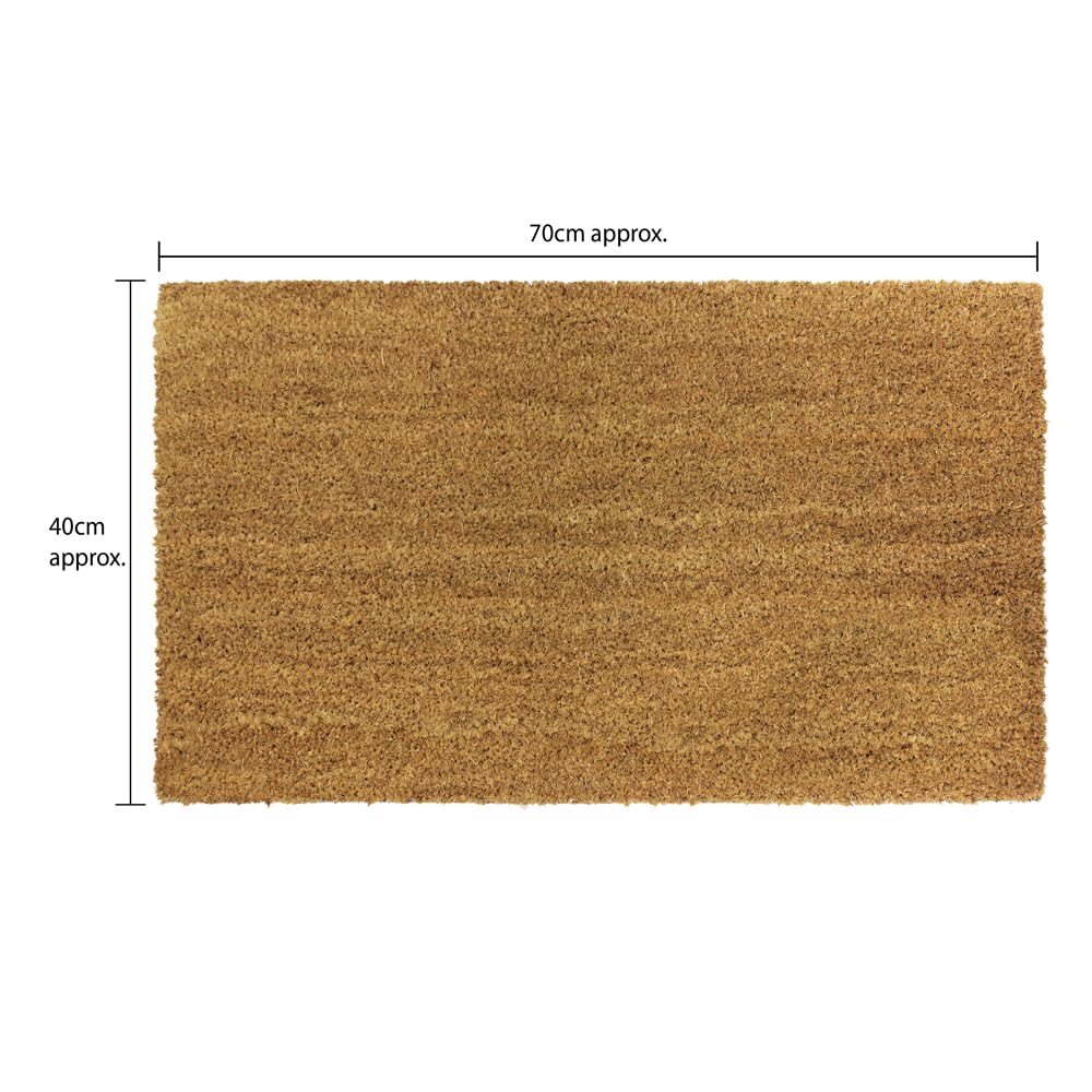 Premium PVC Coir Doormat - Non-Slip, Durable & Waterproof Entryway Rug for Home, Office & Outdoor Use - Perfect for High Traffic Areas & Muddy Shoes