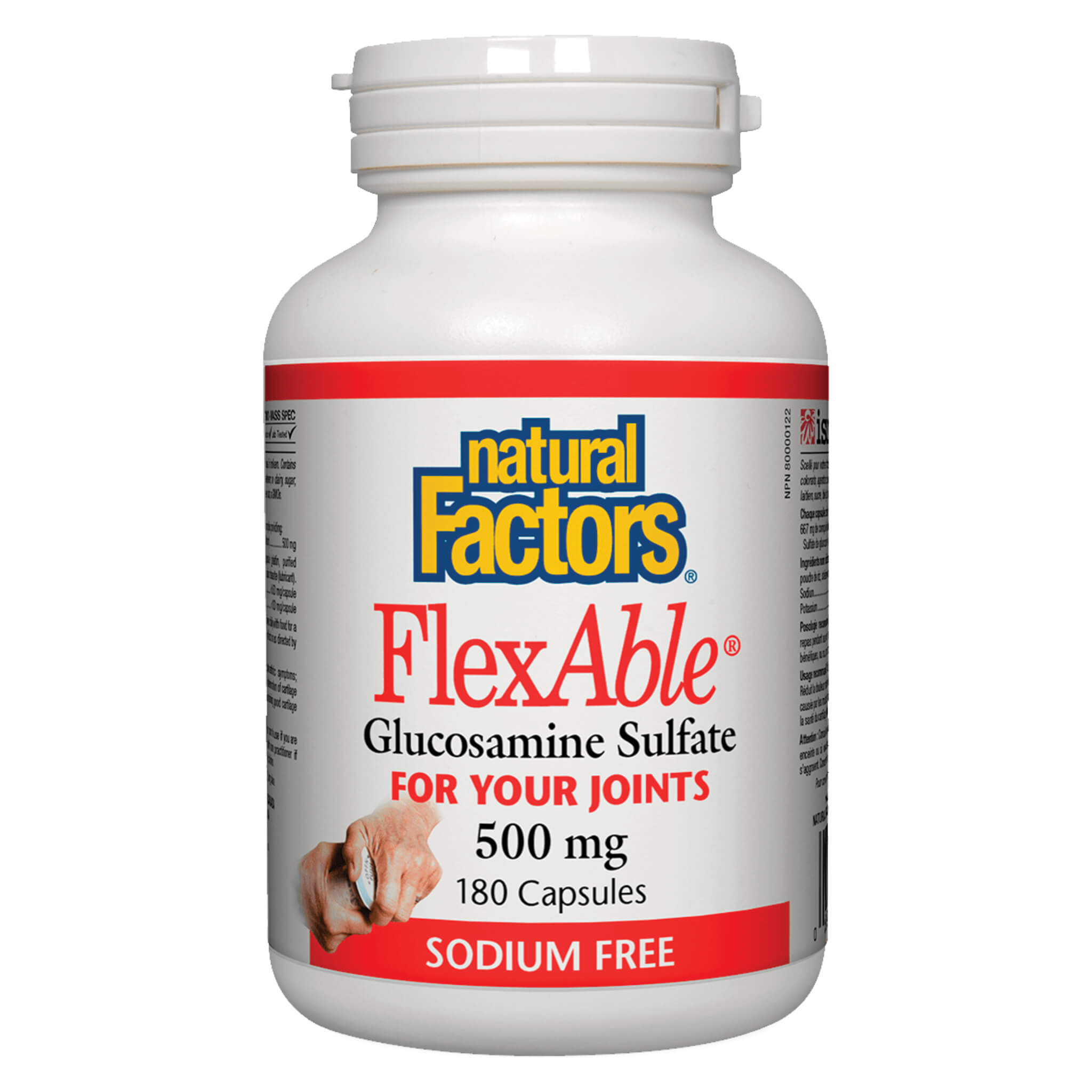 FlexAble Glucosamine Sulfate 500mg Capsules - Joint Pain Relief & Mobility Support for Active Adults & Seniors - Ideal for Arthritis, Sports Recovery & Daily Joint Care