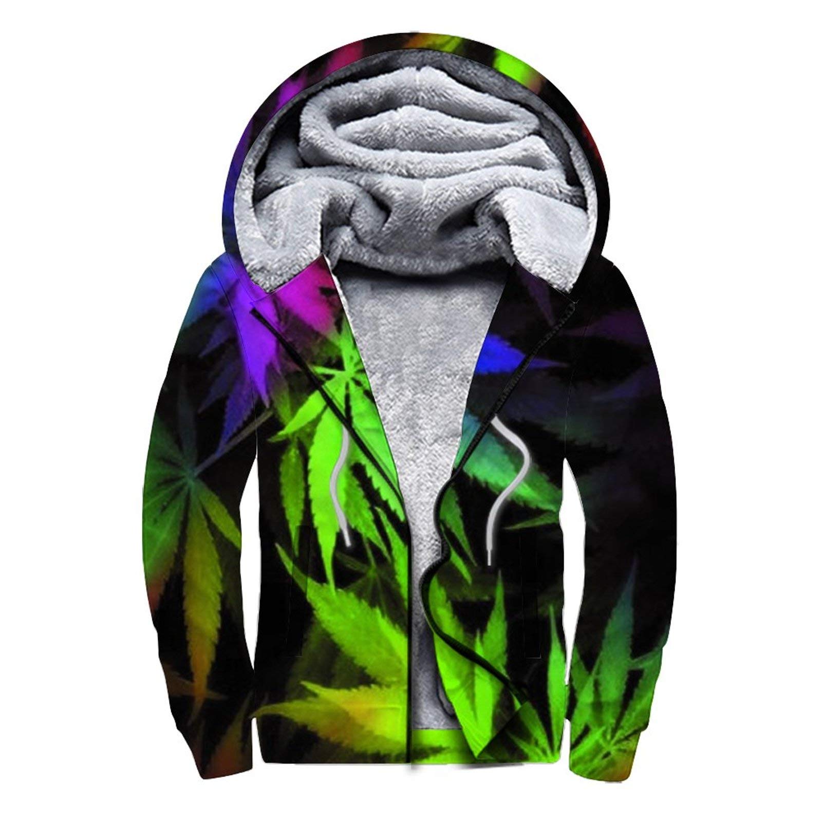 Men's & Women's Winter Fleece Hooded Sweatshirt - Full Zip Warm Pullover Jacket for Cold Weather (Sizes S-3XL) - Perfect for Outdoor Activities, Casual Wear & Layering