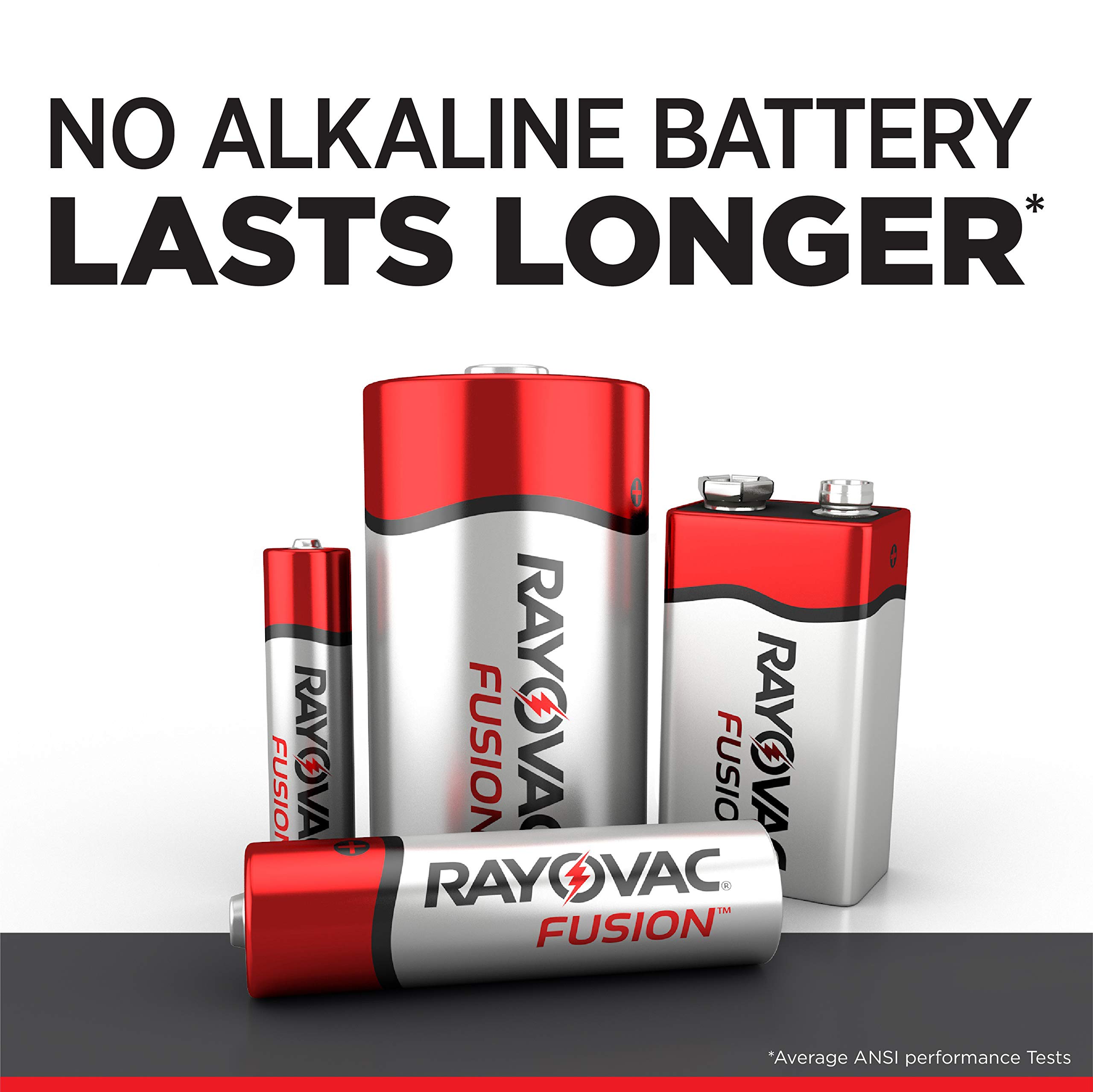 Rayovac Fusion AA and AAA Batteries Combo Pack - 30 Double A & 30 Triple A Alkaline Batteries (60 Count Total) | Long-Lasting Power for Toys, Flashlights, Remote Controls, and Electronic Devices