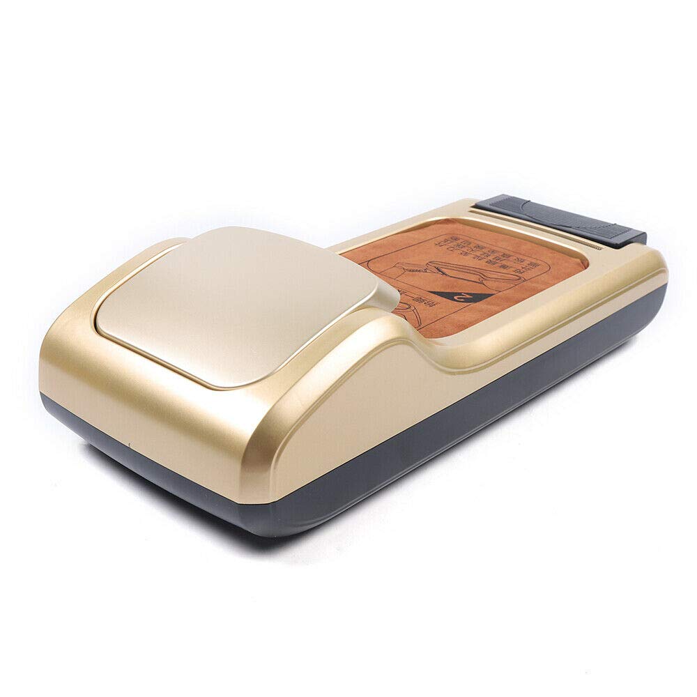 Automatic Shoe Cover Dispenser Machine with 1 Roll Disposable Shoe Covers - for Home, Office, Supermarket & Factory Use - Golden - Keep Floors Clean & Hygienic