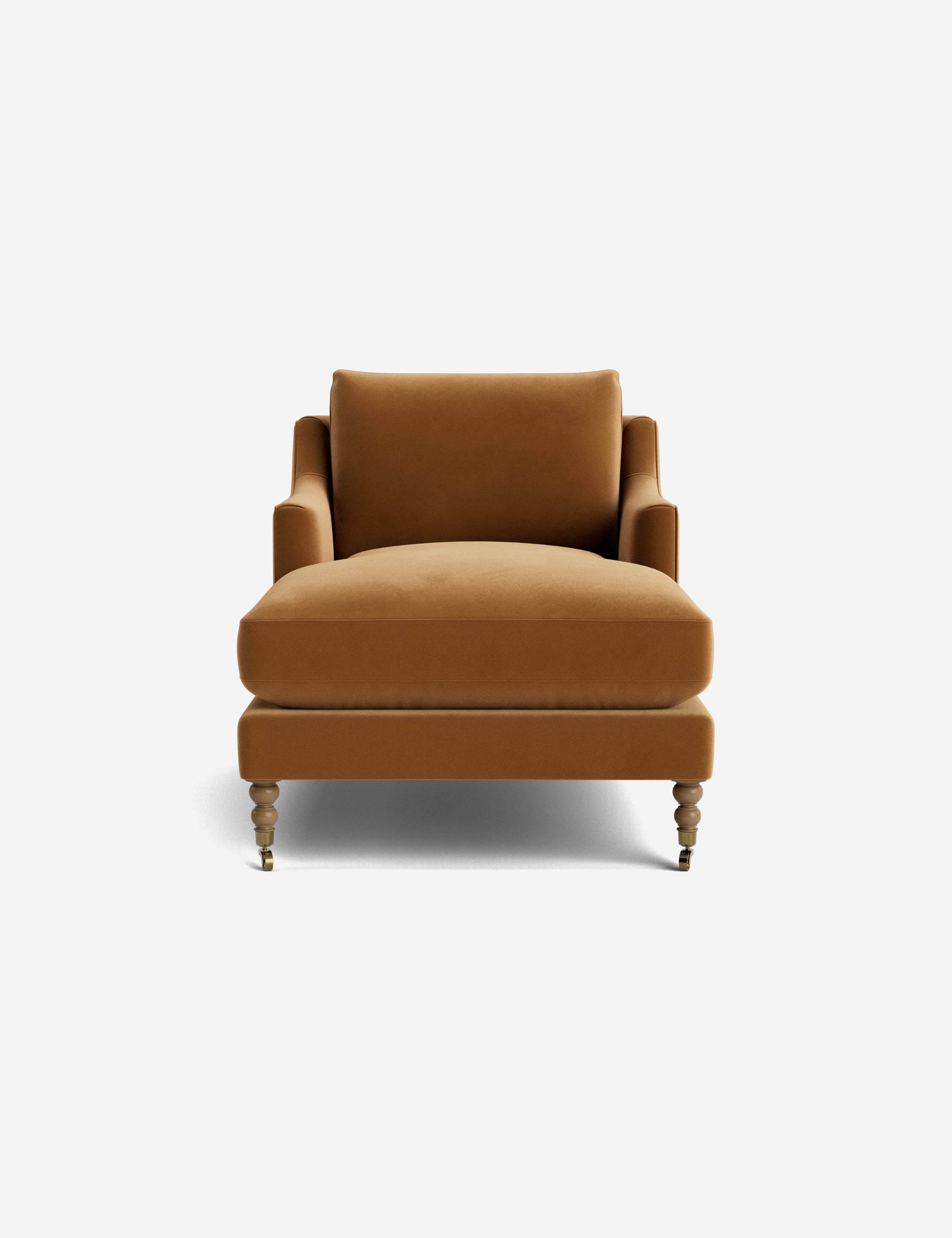 Fabienne Chaise Lounge Chair - Modern Accent Chair for Living Room, Bedroom & Office - Stylish Upholstered Armchair with Wooden Legs - Perfect for Relaxing, Reading & Decorating