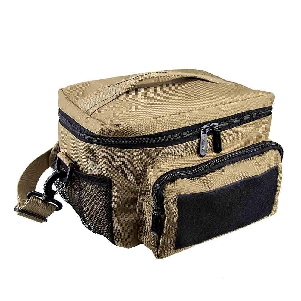 NcSTAR CVKOLS3022T Insulated Cooler Bag Small Tan - Portable Lunch Box for Work, Picnics, Camping & Outdoor Activities