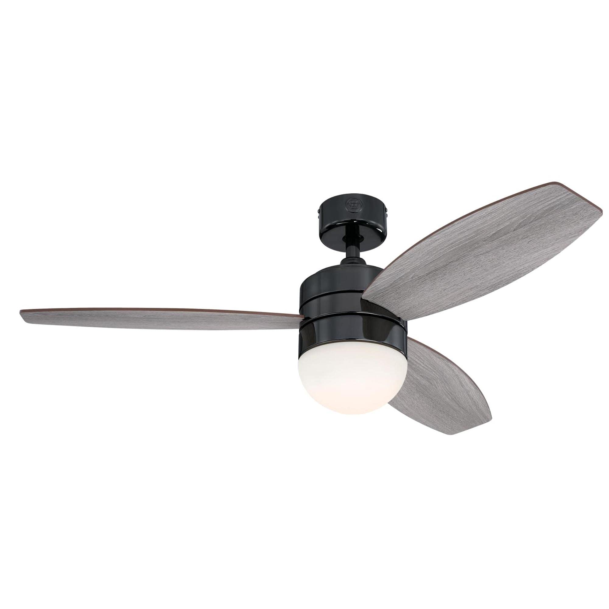 Westinghouse 7305200 Drake 48-Inch Indoor Ceiling Fan with Light Kit, Gun Metal Finish - Perfect for Living Room, Bedroom, and Office Cooling