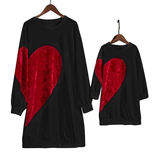 Mom & Mini Matching Red Heart T-Shirts - Valentine's Day Outfits for Mother & Daughter - Fast Priority Shipping - Perfect for Family Photos, Mother's Day Gifts & Matching Outfit Ideas