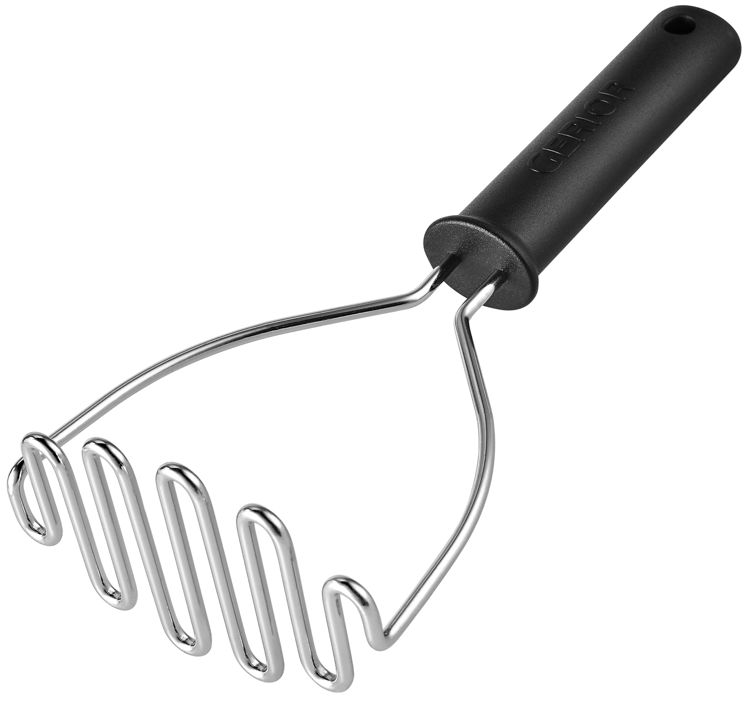 Stainless Steel Potato Masher - Heavy Duty Kitchen Tool for Mashing Potatoes, Vegetables, Beans & Avocados - Dishwasher Safe - Perfect for Making Mashed Potatoes, Baby Food & Guacamole