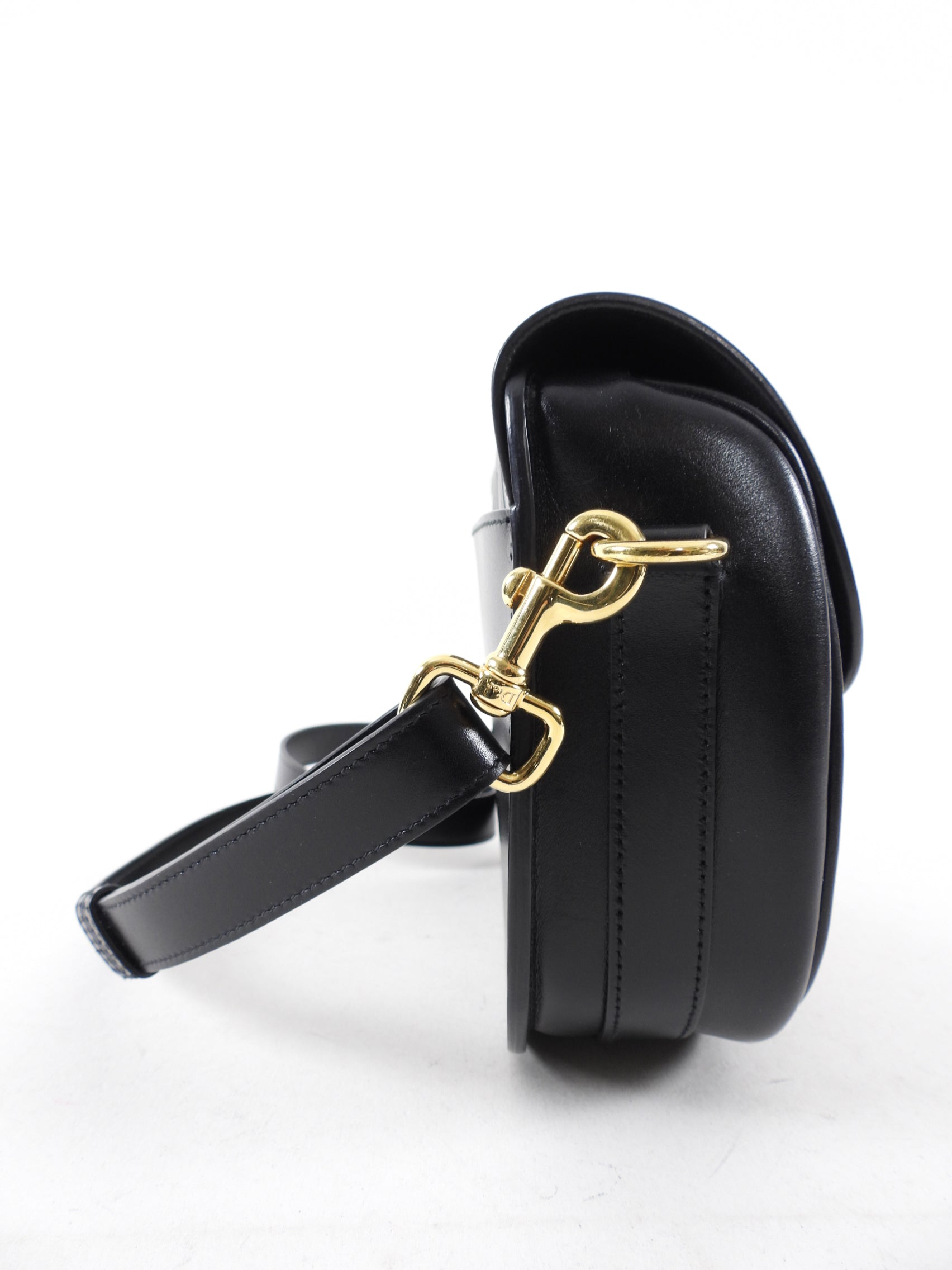 Dior Black Box Calf Leather Medium Bobby Crossbody Bag for Women | Luxury Designer Handbag | Perfect for Date Night, Work & Travel