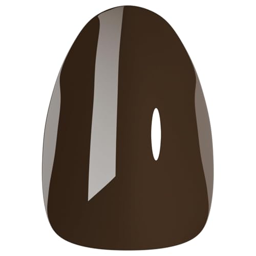 oval dark brown