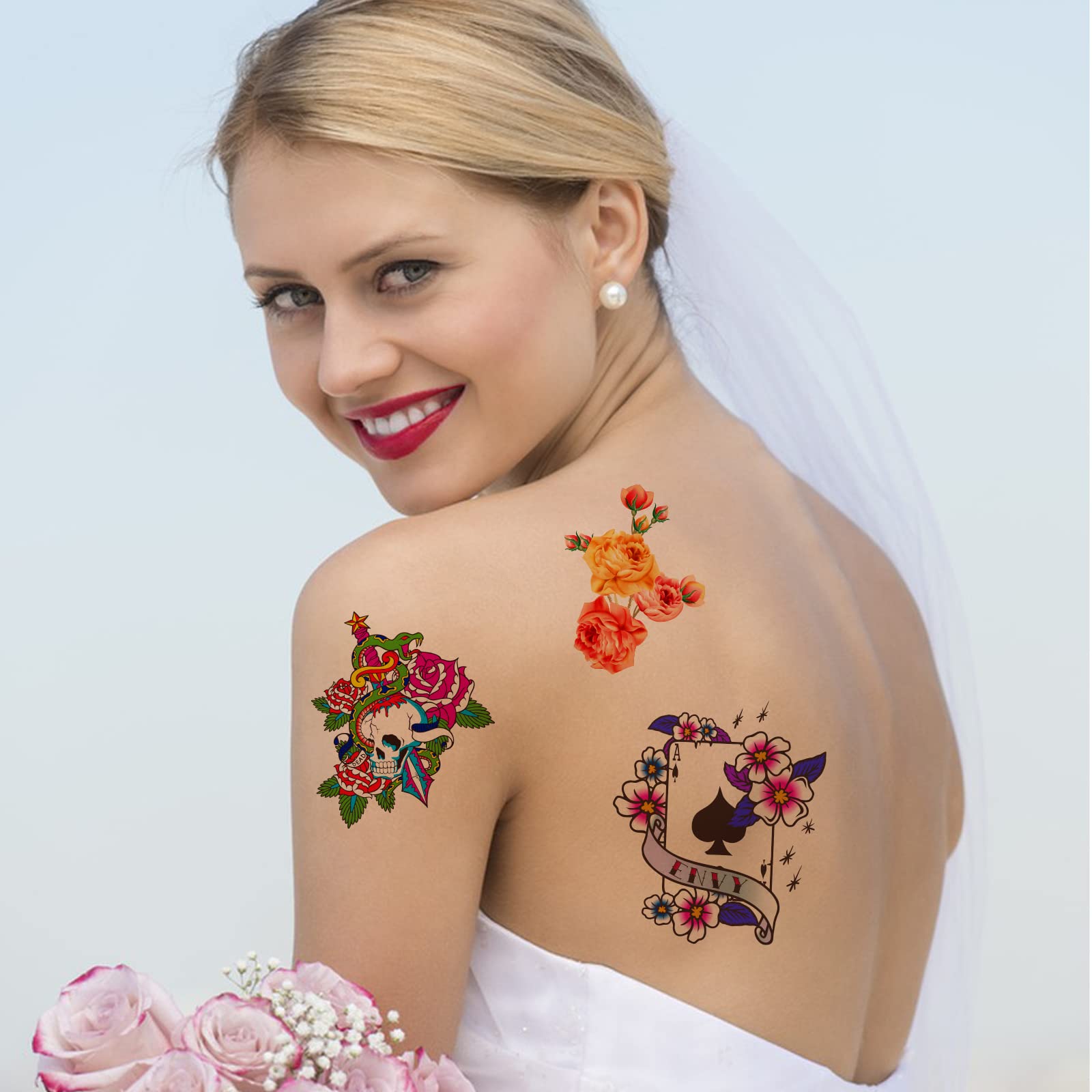 MECOLOUR Printable Temporary Tattoo Paper for LASER Printer - 8.5