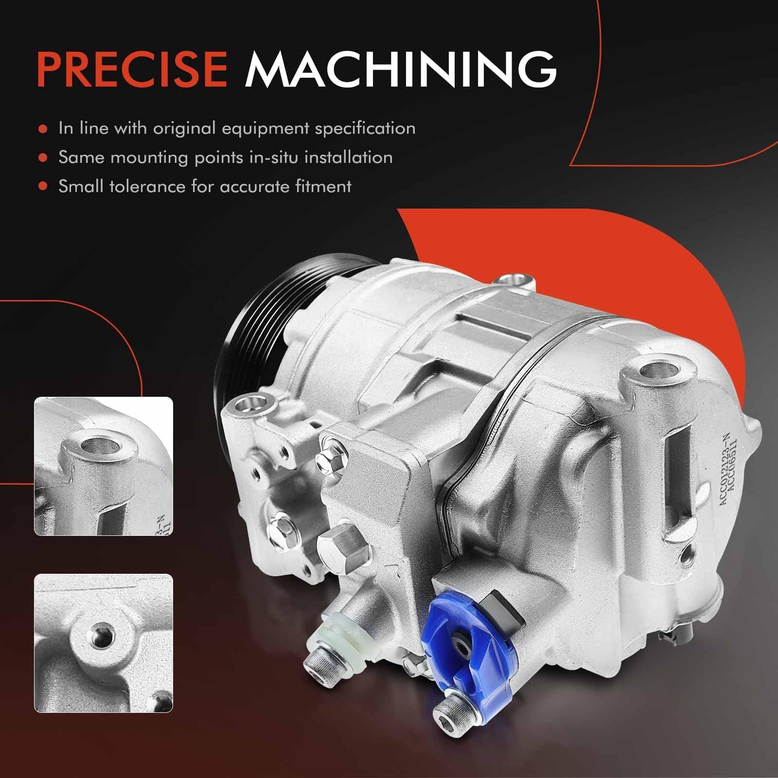 Premium AC Compressor with Clutch for Mercedes-Benz C230 C320 CLK320 CLK350 E300 E350 G500 G550 - Compatible with C-Class, CLK-Class, E-Class, G-Class & S-Class - Perfect for Summer Cooling & Car AC System Repair