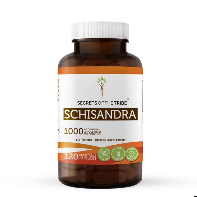 Premium Schisandra Chinensis Berry Extract 120 Capsules - Organic, Vegan, Non-GMO - Supports Liver Health, Energy & Stress Relief - Perfect for Daily Wellness & Detox