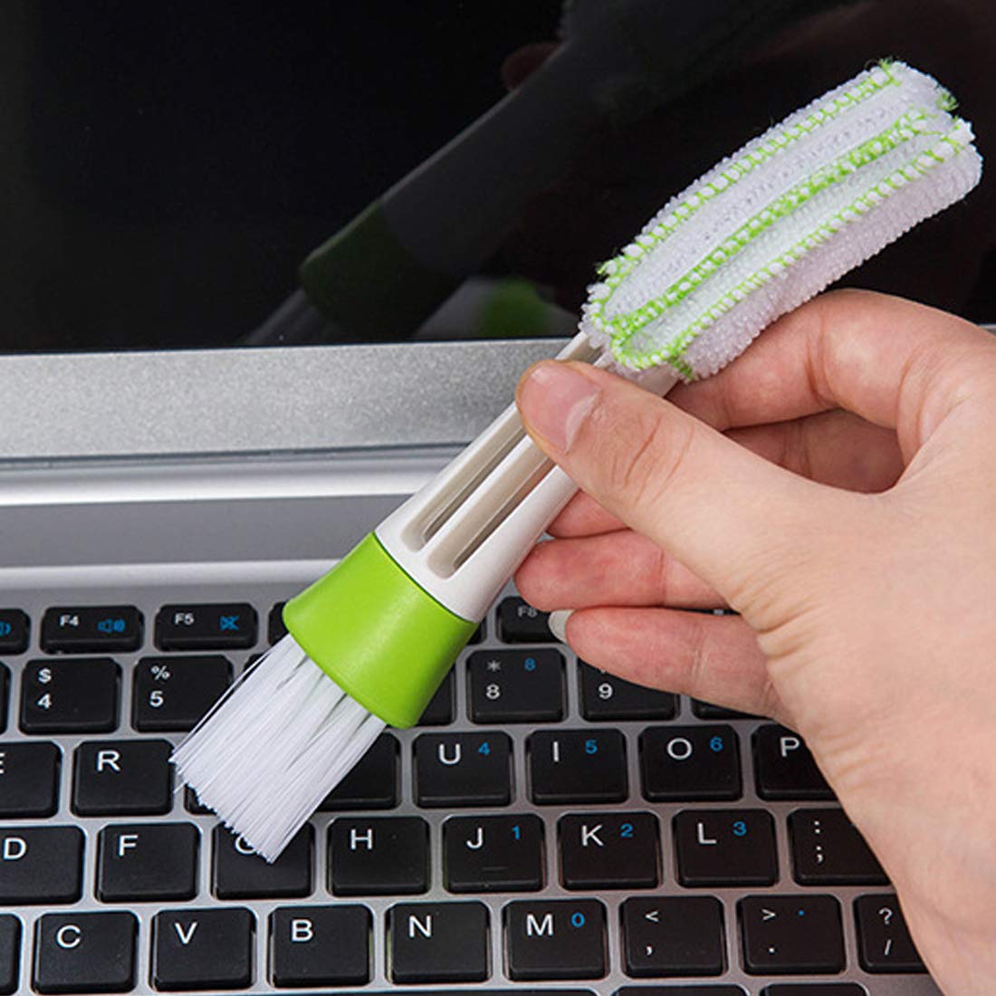 **4-Pack Multi-Function Microfiber Blind Cleaner & Duster - Window Blinds, AC Vents, Car Vents Cleaning Brush Tool - Perfect for Home, Office & Car Cleaning**