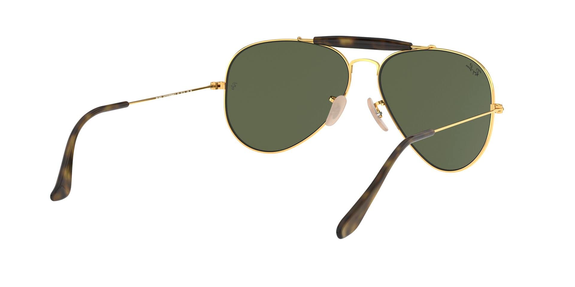 Ray-Ban RB3029 Outdoorsman II Aviator Sunglasses for Men & Women - Polarized UV Protection Lenses - Classic Pilot Style for Driving, Travel & Outdoor Activities