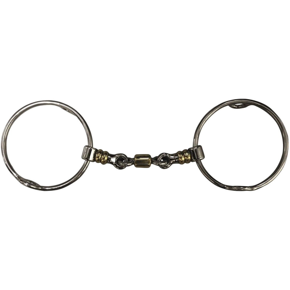 Jump'in Large Ring Gag Bit with Rollers - Horse Training Bit for Dressage & Western Riding - Comfortable Control for Equestrian Sports & Show Jumping