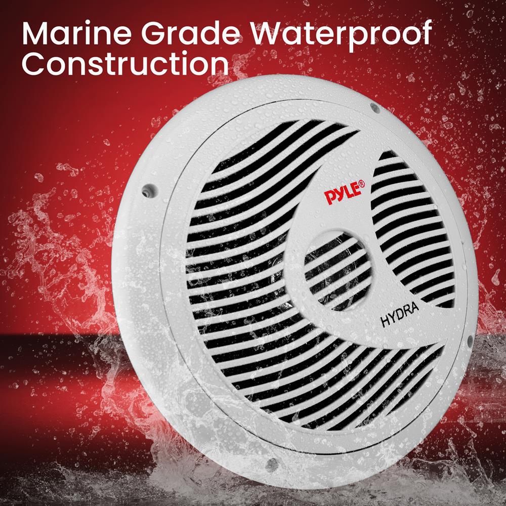 6.5 Inch Marine Component Speakers - Waterproof Boat Audio System for Outdoor, Marine, and Off-Road Vehicles | Perfect for Boats, ATVs, and RVs