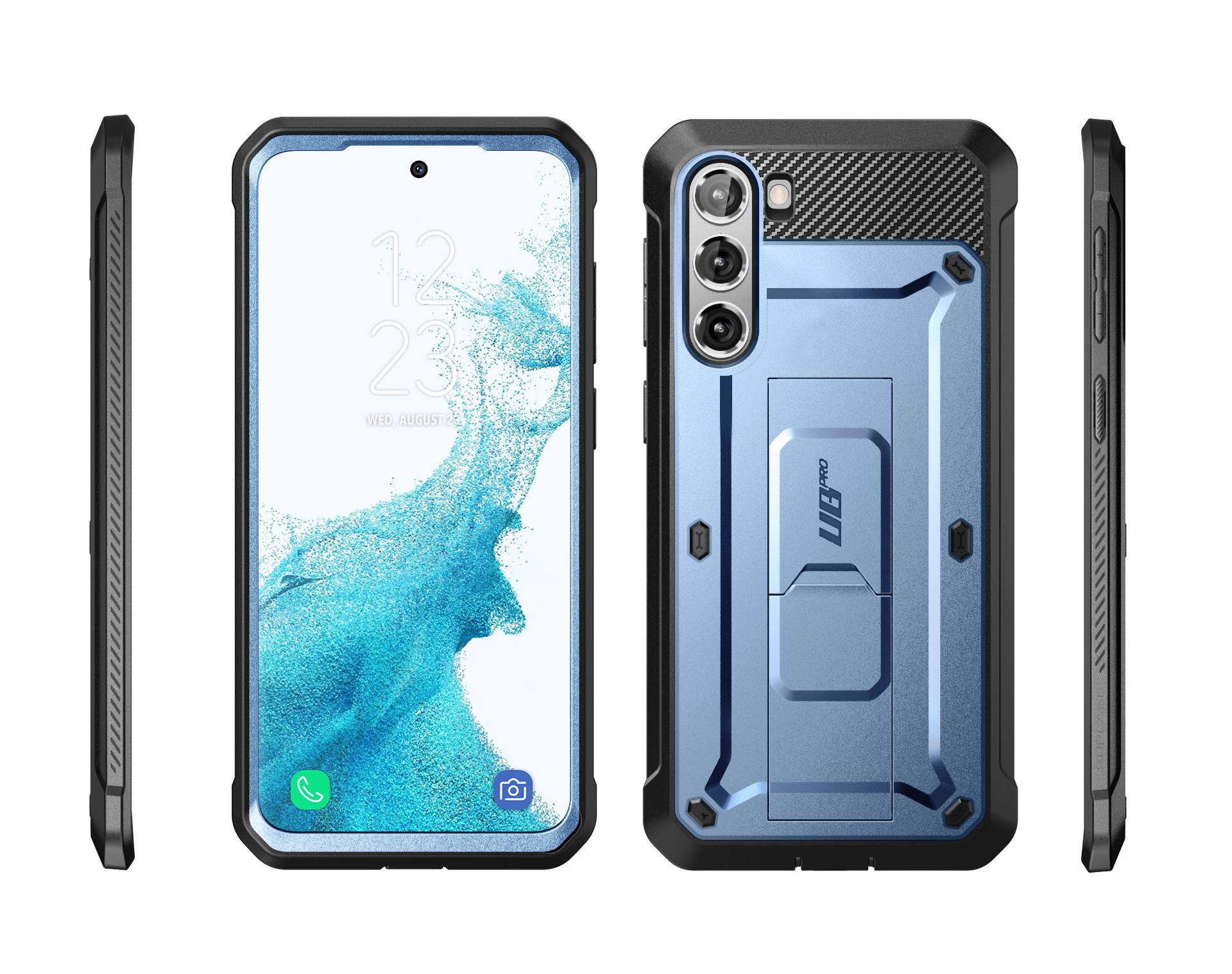 Samsung Galaxy S23 Plus Unicorn Beetle PRO Rugged Case - Shockproof & Heavy Duty Protection - Metallic Blue - Perfect for Outdoor Adventures & Extreme Sports