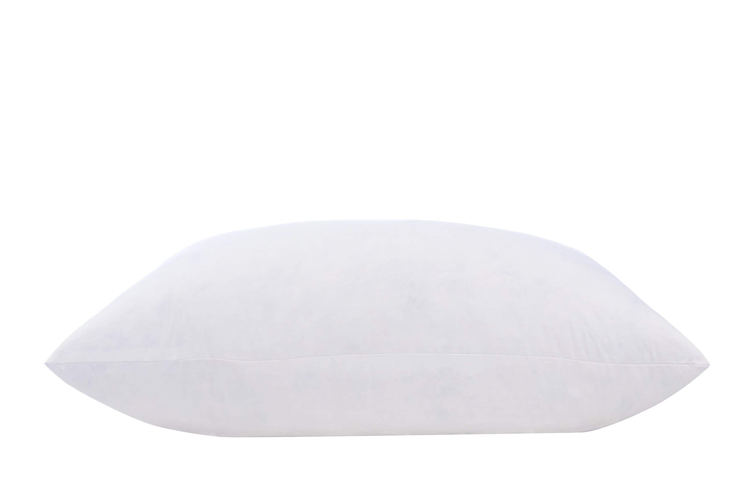 Premium White Goose Feather & Down Pillows - 2 Pack 20x20 Inch Decorative Throw Pillows with 100% Cotton Cover - Firm Support for Better Sleep - Perfect for Sofa, Bed, Couch & Home Decor